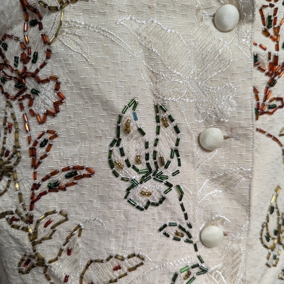 Vintage "avant garde"beaded vest perfect condition! - Picture 3 of 5